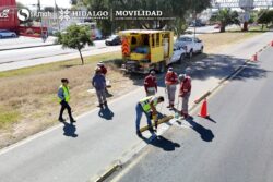 Acaban las obras en la México-Pachuca… pero reinstalan bolardos del Tuzobús